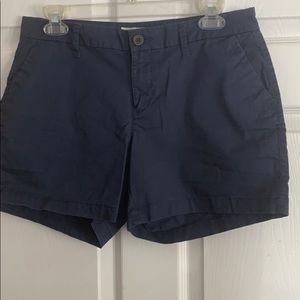 Navy chino shorts